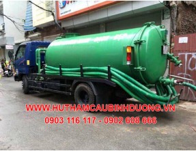 Đội xe hút hầm cầu giá rẻ - chuyên nghiệp - nhanh chóng tại Lai Hưng Bàu Bàng