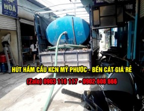 Đội xe hút hầm cầu uy tín giá rẻ, có mặt nhanh chóng tại Mỹ Phước - Bến Cát