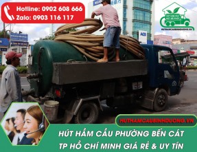 Hút Hầm Cầu Phường Bến Cát TPHCM Giá Rẻ, Có Mặt Nhanh 24/24