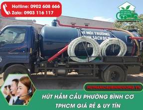 Hút Hầm Cầu Phường Bình Cơ TPHCM Uy Tín – Giá Tốt, Có Mặt Nhanh