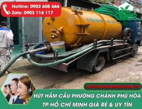 Hút Hầm Cầu Chánh Phú Hòa TPHCM Uy Tín 24/24 – Không Đục Phá, Giá Tốt