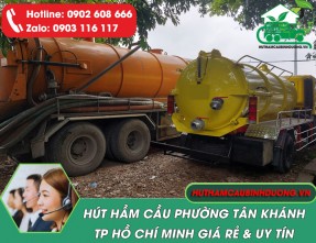 Hút Hầm Cầu Phường Tân Khánh TPHCM Giá Rẻ, Có Mặt 24/24