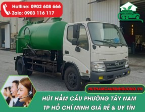 Hút Hầm Cầu Phường Tây Nam TPHCM – Giá Rẻ, Uy Tín, 24/24