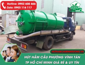 Hút Hầm Cầu Phường Vĩnh Tân TPHCM Không Đục Phá, Giá Tốt