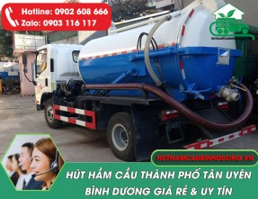 Hút Hầm Cầu Tân Uyên - Giá Rẻ - Không Đục Phá