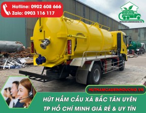 Hút Hầm Cầu Xã Bắc Tân Uyên TPHCM Giá Tốt – Phục Vụ 24/24 – Sạch 100%