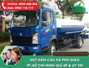 Hút Hầm Cầu Tại Phú Giáo Giá Rẻ - 24/24 - Đúng Khối Lượng