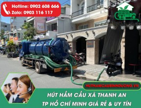 Hút Hầm Cầu Xã Thanh An TPHCM Giá Rẻ – Uy Tín 24/24