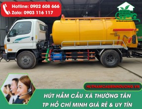 Hút Hầm Cầu Xã Thường Tân TPHCM Uy Tín, Giá Rẻ, Có Mặt Nhanh 24/24