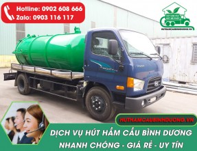 Dịch vụ hút hầm cầu Bình Dương giá rẻ, uy tín ✔️ Phục vụ 24/7