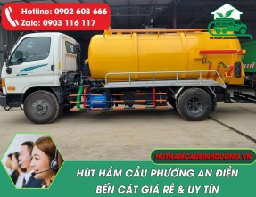 Hút Hầm Cầu Phường An Điền [Bến Cát] – Giá Rẻ ✓ Sạch 100%