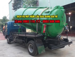 Đội xe hút hầm cầu Bàu Bàng giá rẻ uy tín, đảm bảo sạch sẽ
