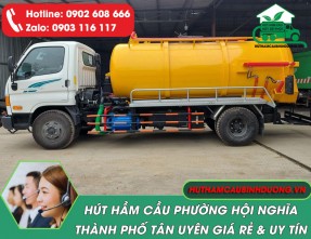 Đơn vị hút hầm cầu phường Hội Nghĩa Tân Uyên uy tín - chất lượng - giá rẻ