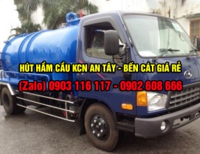 Báo giá dịch vụ hút hầm cầu uy tín tại KCN An Tây - Bến Cát