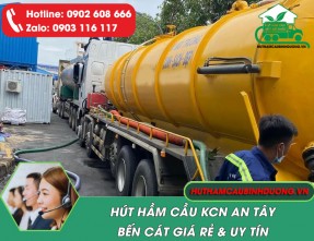 Nhận hút hầm cầu KCN An Tây Bến Cát giá rẻ uy tín nhanh chóng
