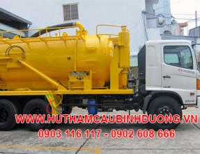 Hút hầm cầu khu công nghiệp Đồng An 2 Bến Cát giá rẻ uy tín