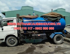 Dịch vụ hút hầm cầu giá rẻ nhanh chóng tại kcn Mai Trung - Bến Cát Bình Dương
