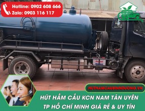 Hút hầm cầu KCN Nam Tân Uyên – Dịch vụ nhanh chóng, giá tốt