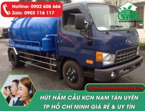 Dịch vụ hút hầm cầu KCN Nam Tân Uyên TPHCM giá rẻ, uy tín, 24/24