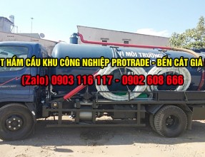 Nhận hút hầm cầu khu công nghiệp quốc tế Protrade chuyên nghiệp giá rẻ