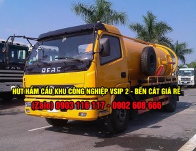 Gọi ngay xe hút hầm cầu giá rẻ uy tín tại Vsip 2. Có mặt nhanh chóng
