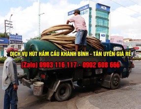 Chuyên hút hầm cầu phường Khánh Bình - Tân Uyên giá rẻ uy tín