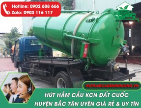 Dịch vụ hút hầm cầu KCN Đất Cuốc giá rẻ, đảm bảo uy tín, hiệu quả