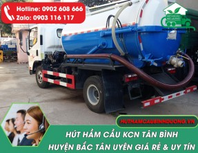 Hút hầm cầu KCN Tân Bình Bắc Tân Uyên Sạch Triệt Để [Hiệu Quả 99,9%]