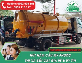 Dịch vụ hút hầm cầu tại KCN Mỹ Phước nhanh chóng, giá cực rẻ