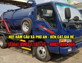 Đơn vị hút hầm cầu Phú An - Bến Cát giá rẻ uy tín, cam kết sạch sẽ