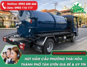Dịch vụ Hút Hầm Cầu giá rẻ tại Phường Thái Hòa Tân Uyên ✓ Phục vụ 24/24h