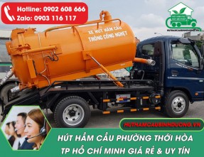 Hút Hầm Cầu Phường Thới Hòa TPHCM Giá Rẻ, Có Mặt Nhanh 24/24, Hút Sạch