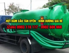 Dịch vụ hút hầm cầu Tân Uyên uy tín giá rẻ, không đục phá