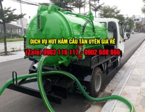 Đội xe hút hầm cầu Tân Uyên uy tín chuyên nghiệp với giá tốt nhất 