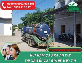 Hút hầm cầu xã An Tây Bến Cát nhanh chóng – chuyên nghiệp – triệt để 100% – giá rẻ 