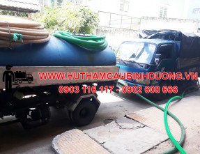 Dịch vụ hút hầm cầu, nạo vét hố ga, cống rãnh uy tín giá rẻ tại KCN Sóng Thần 1