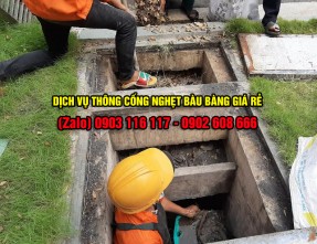 Thông cống nghẹt Bàu Bàng giá rẻ chuyên nghiệp uy tín nhất