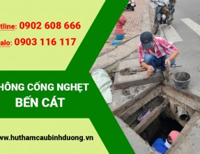 Thông cống nghẹt Bến Cát giá rẻ, bảo hành lâu ✅(Tư vấn miễn phí)