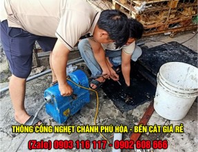 Thông Cống Nghẹt Phường Chánh Phú Hòa - Bến Cát giá rẻ uy tín nhất