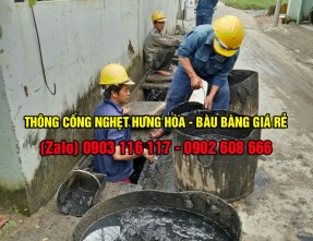 Đội xe thông cống nghẹt Hưng Hòa - Bàu Bàng giá rẻ uy tín, cam kết sạch sẽ
