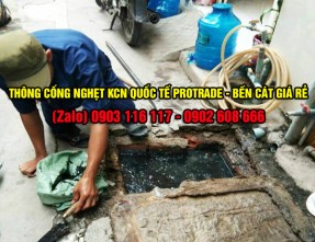 Thông cống nghẹt KCN Quốc tế Protrade chuyên nghiệp giá rẻ. Hotline: 0902 608 666