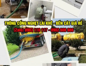 Đơn vị chuyên thông cống nghẹt giá rẻ uy tín tại Lai Khê - Bến Cát