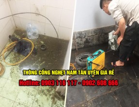 Thông cống nghẹt KCN Nam Tân Uyên giá rẻ - Bảo hành dài hạn - Cam kết sạch sẽ