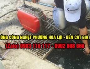 Dịch vụ thông cống nghẹt Phường Hòa Lợi - Bến Cát uy tín giá rẻ cam kết sạch sẽ