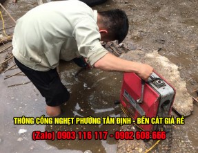 Dịch vụ thông cầu cống nghẹt giá rẻ uy tín tại Phường Tân Định - Bến Cát