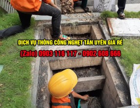 Thông cống nghẹt Tân Uyên GIÁ RẺ - BẢO HÀNH DÀI HẠN - CAM KẾT SẠCH SẼ